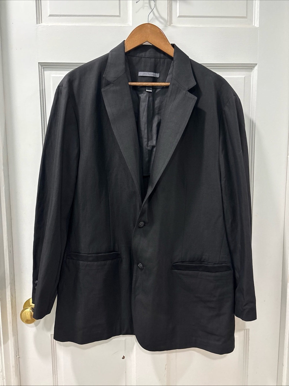 John Varvatos Collection Men’s Black Unstructured Sport Coat EU58/US48 NWOT
